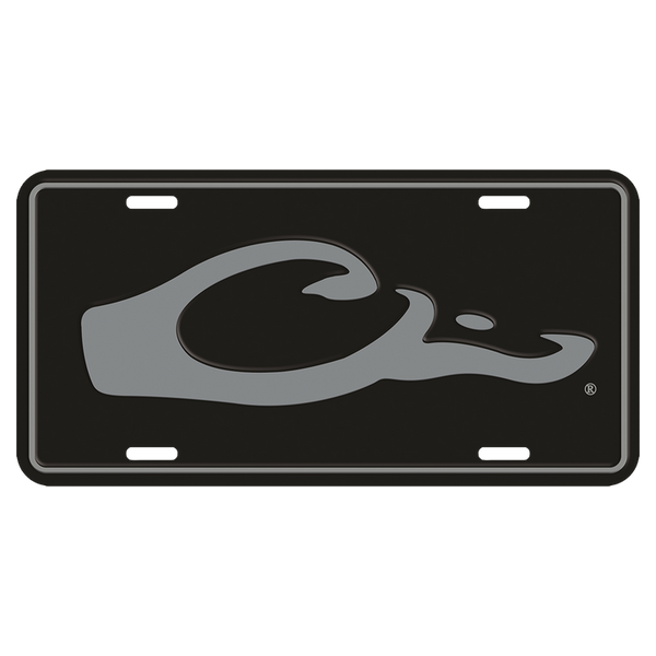 Drake Head License Plate Black OSFM