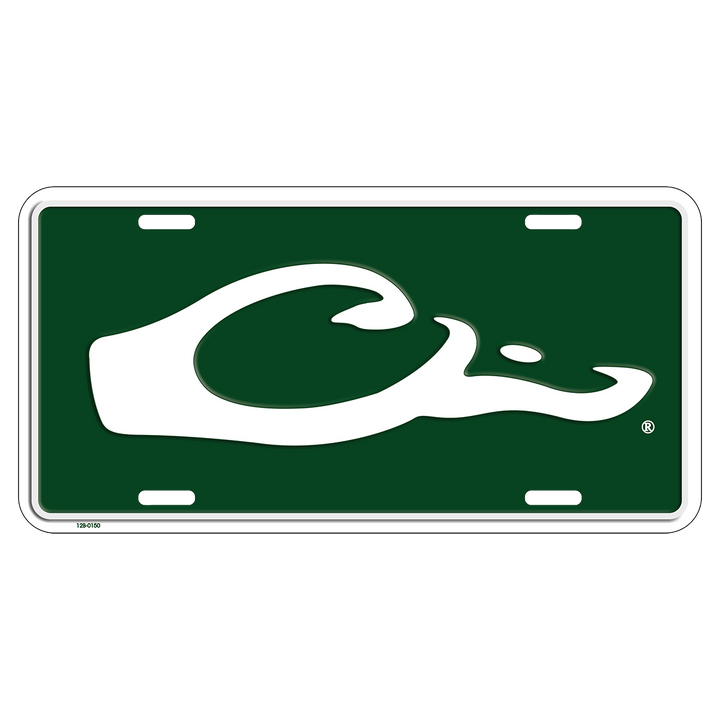 Drake Head License Plate Green OSFM