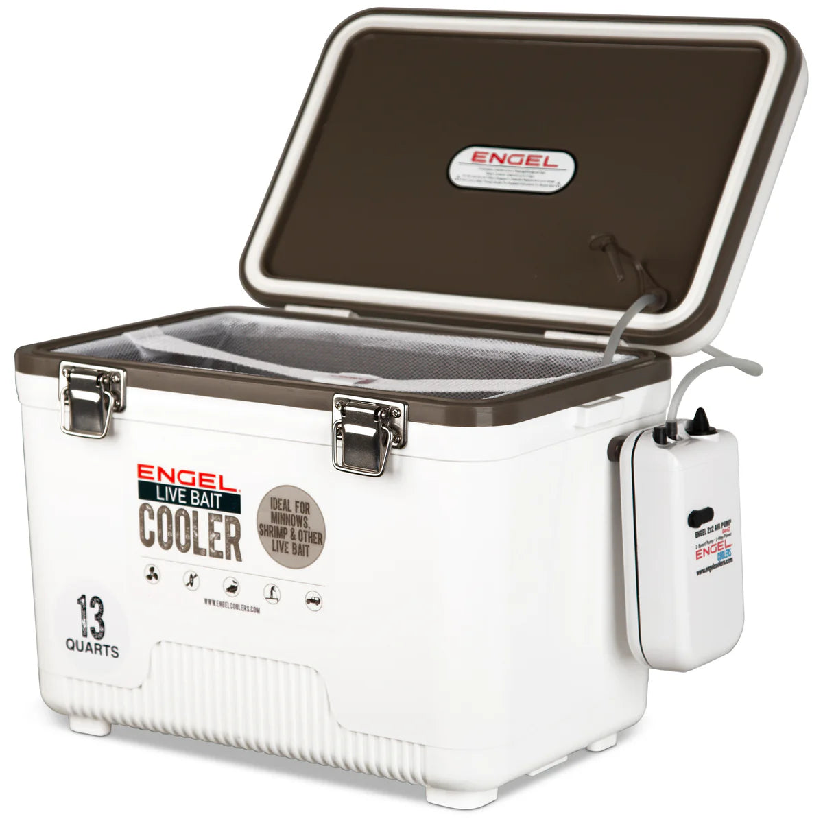 Engel Live Bait Cooler White W/ Pull Net additional view 2