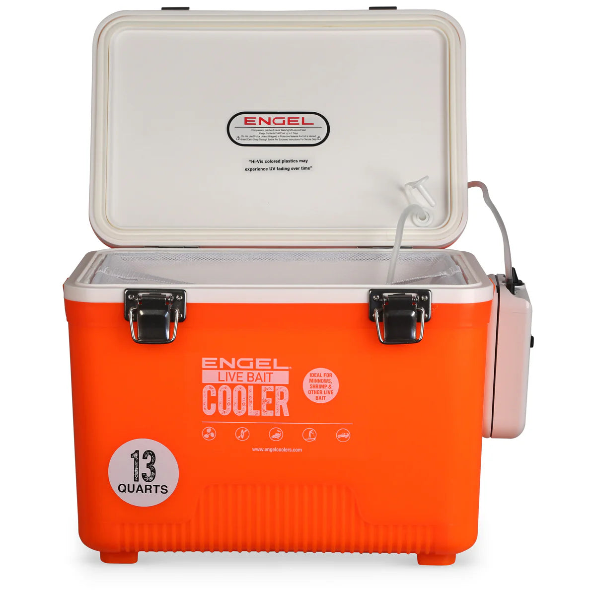 Engel Live Bait Cooler Hi-Vis Orange W/ Net additional view 2
