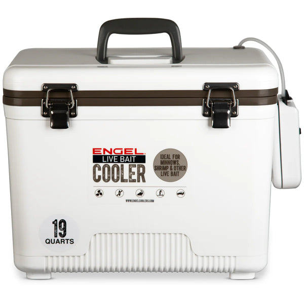 Engel Live Bait Cooler White W/ Net
