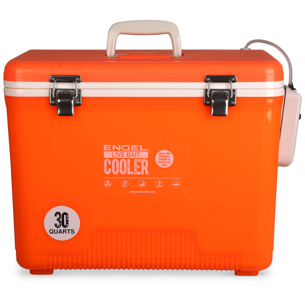 Engel Live Bait Cooler Hi-Vis Orange W/ Net