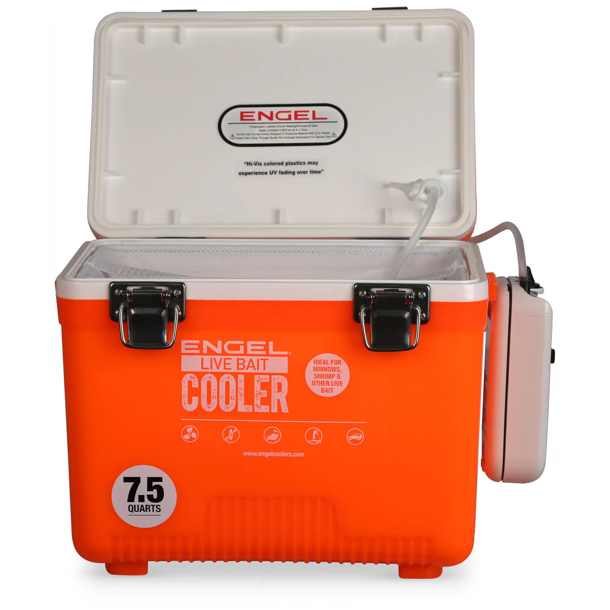Engel Live Bait Cooler Hi-Vis Orange W/ Net additional view 2