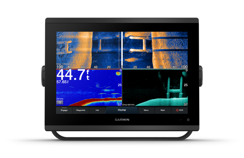 Garmin GPSMAP® 1223Xsv, Sidevü, Clearvü And Traditional CHIRP Sonar With Worldwide Basemap