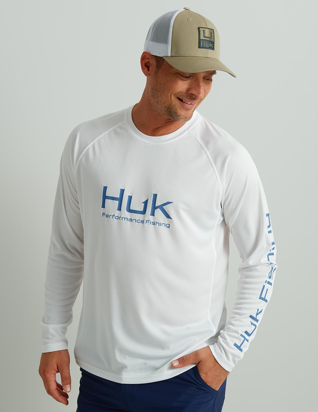 Huk Mens Pursuit Fill Ls Crew