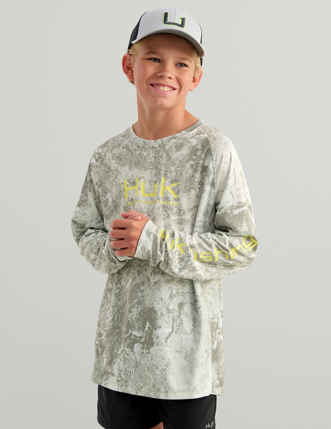 Huk Kids' Pursuit Mossy Oak Crew