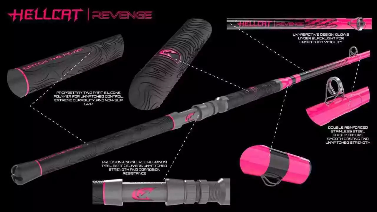Catch The Fever Pink Hellcat Revenge Fishing Rod