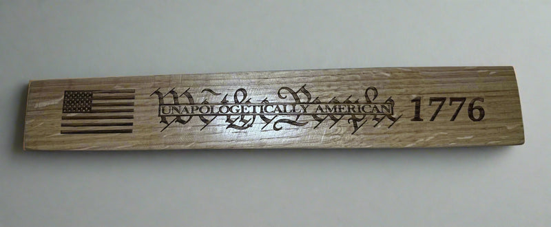 Whiskey Barrel Mini Staves Unapologetically We The People 1776