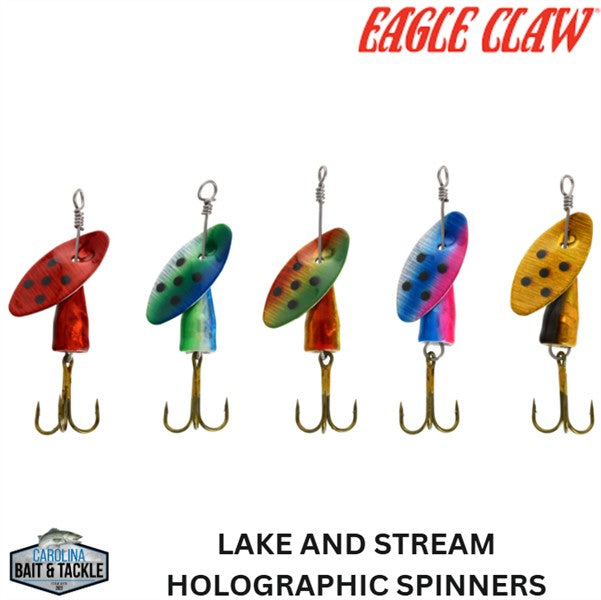 Eagle Claw Lake And Stream Holographic Spinners