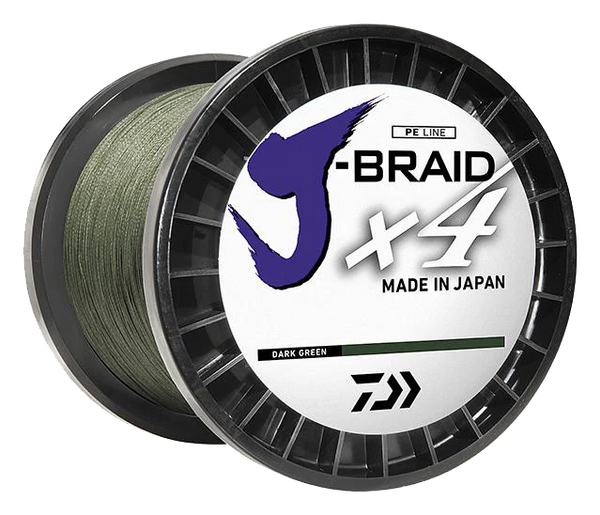 Daiwa J-Braid X4 4 Strand Braided Line