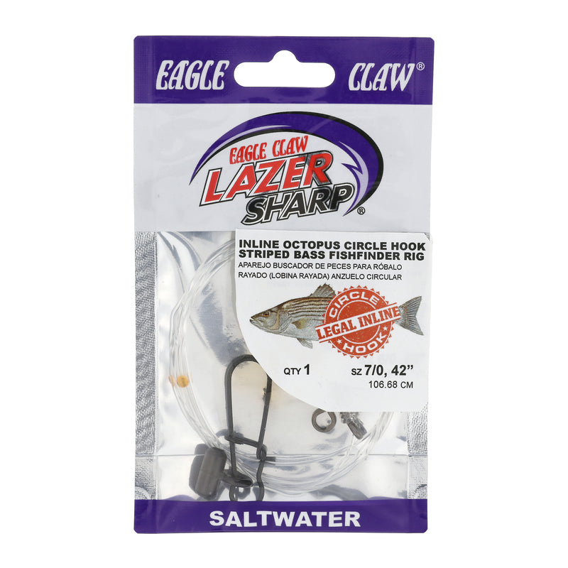 Eagle Claw LAZER SHARP Striped Bass Fish Finder Rig