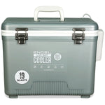 Engel Live Bait Cooler Silver W/ Pull Net, SS Hinge, AP3 Pump
