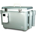 Engel Live Bait Cooler Silver RH W Net, SS Hinge, AP4 Pump
