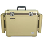 Engel Live Bait Cooler Tan RH W Net, SS Hinge, AP4 Pump
