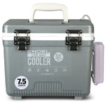 Engel Live Bait Cooler Silver W/ Net, SS Hinge, AP3 Pump