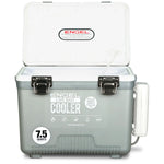 Engel Live Bait Cooler Silver W/ Net, SS Hinge, AP3 Pump