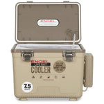 Engel Live Bait Cooler Tan W/ Net, SS Hinge, AP3 Pump