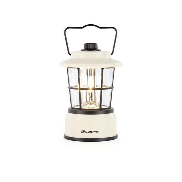 Luxpro 265 Lumen Retro LED Lantern - Beige