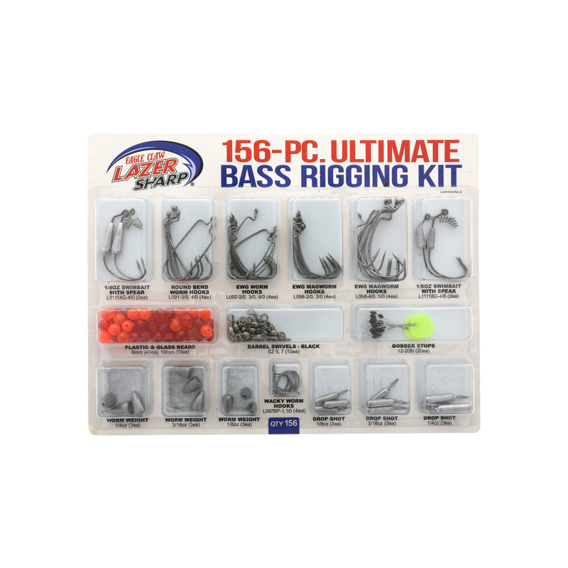 Eagle Claw Lazer Sharp Ultimate Bass Terminal Rigging Kit 156-Piece additional view 2