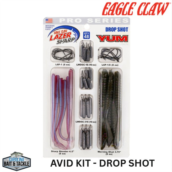 Eagle Claw LPS AVID KIT - DROP SHOT 48PK