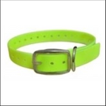 30X1 Inch D-Ring Collar / Dog Replacement/Nameplate Collar Neon Yellow