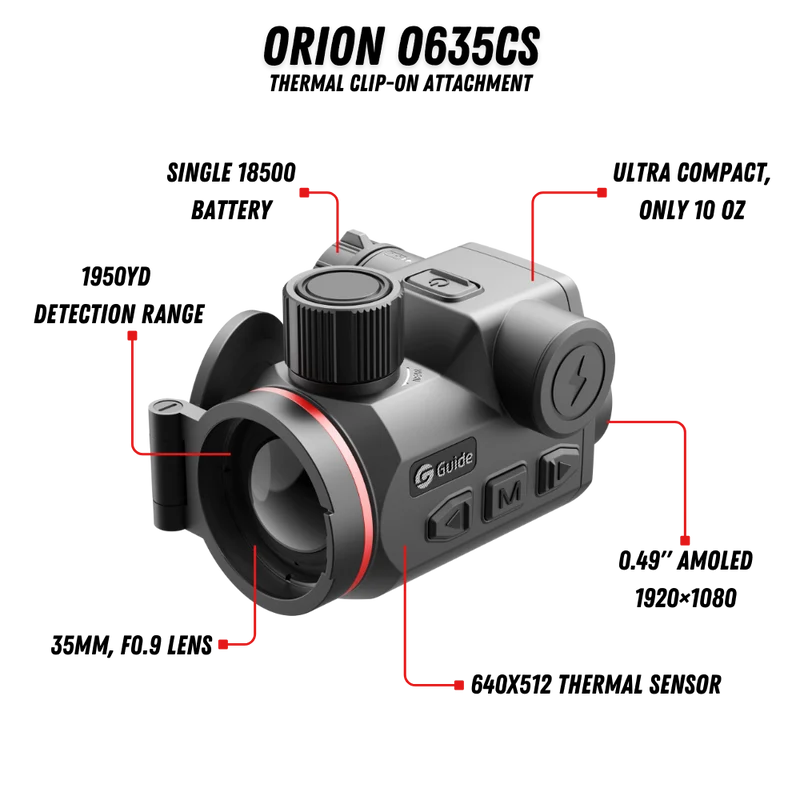 Guide O635CS Orion Thermal Clip-On