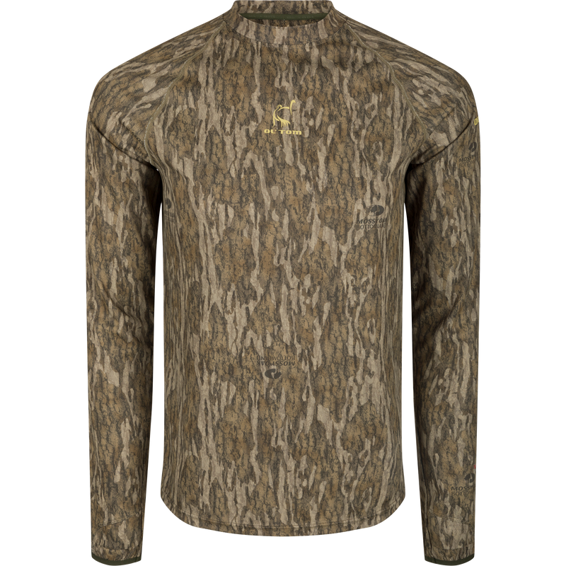 Ol Tom Mens Early Bird LS Performance Crew Bottomland