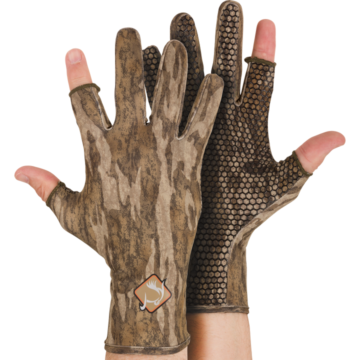 Ol Tom Performance Stretch-Fit Shooter Turkey Gloves Bottomland