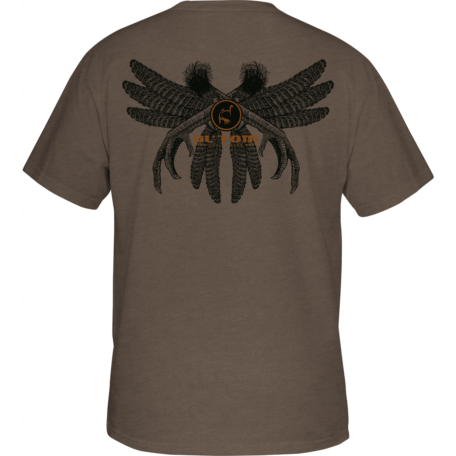 Drake Spur and Feather T-Shirt Walnut Heather
