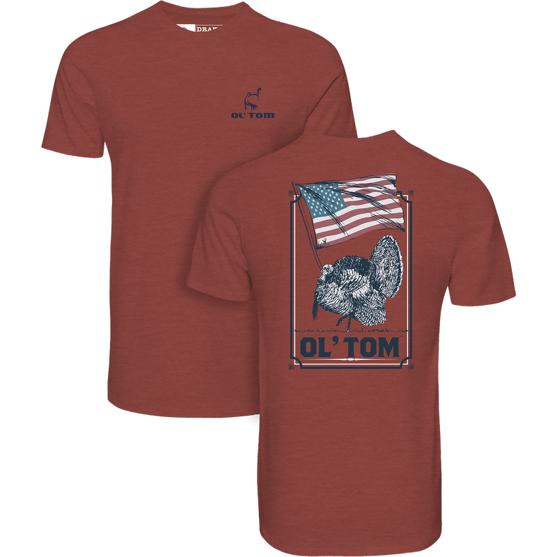 Ol Tom Ol Tom Americana T SS Barn Red Light Heather