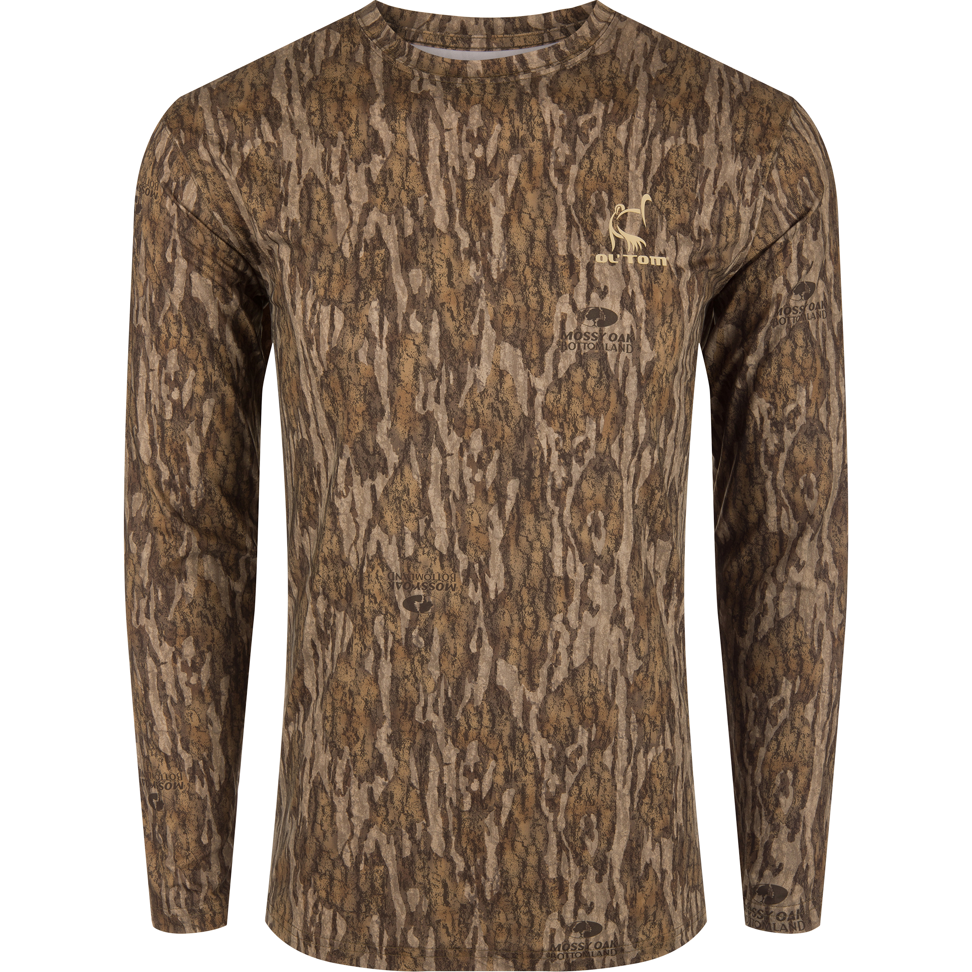 Ol Tom Performance Crew Camo Print LS Bottomland