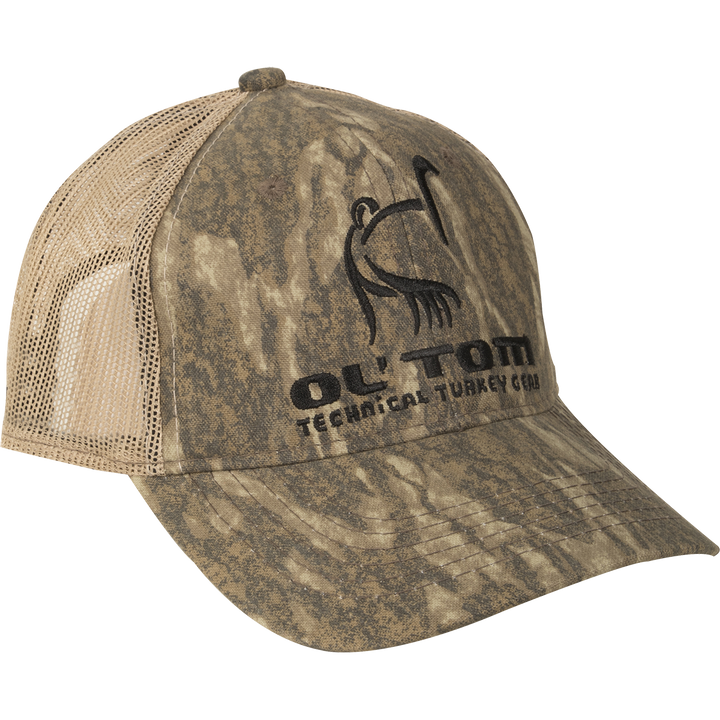 Ol Tom Camo Mesh Back Logo Cap Bottomland OSFM