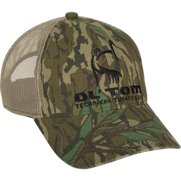 Ol Tom Camo Mesh Back Logo Cap Greenleaf OSFM
