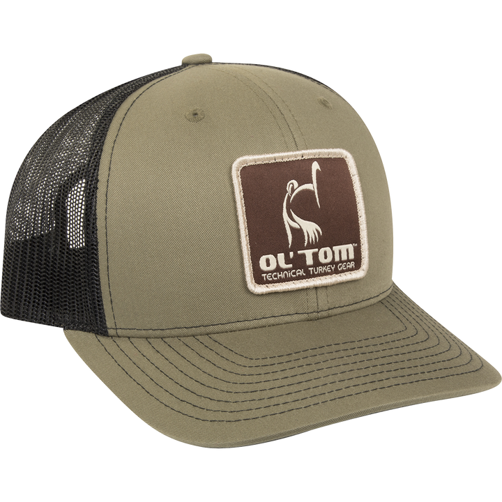 Ol Tom Mesh Back Patch Cap Grey OSFM