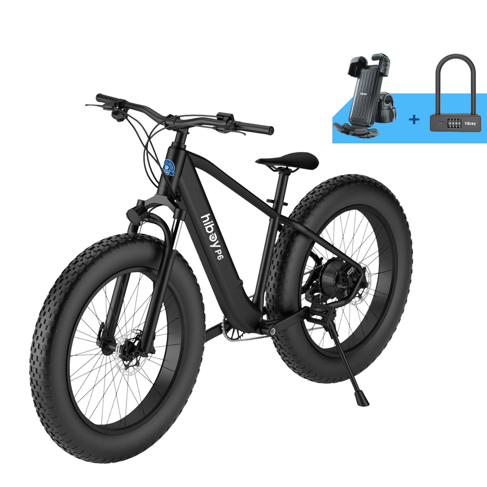 Hiboy P6 Fat Tire Electric Bike Black