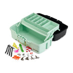 Plano Catch All One-Tray Tackle Box Kit Black/Blue