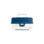 Plano 620206 2 Tray Tackle Box W/Dual Top Access Blue Met/Off White
