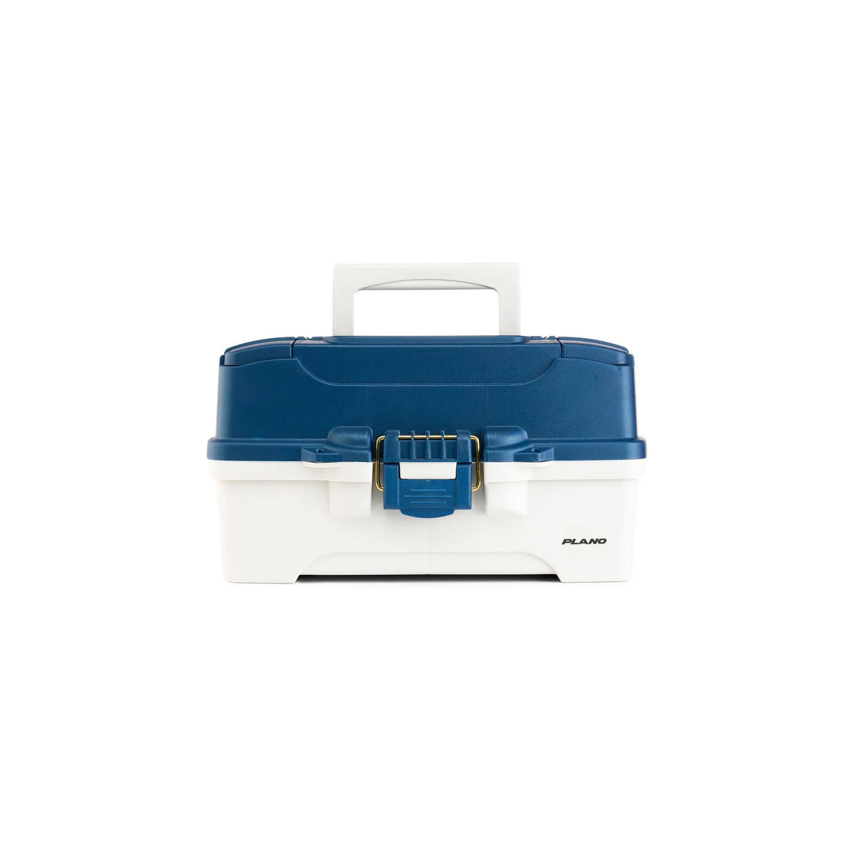 Plano 620206 2 Tray Tackle Box W/Dual Top Access Blue Met/Off White