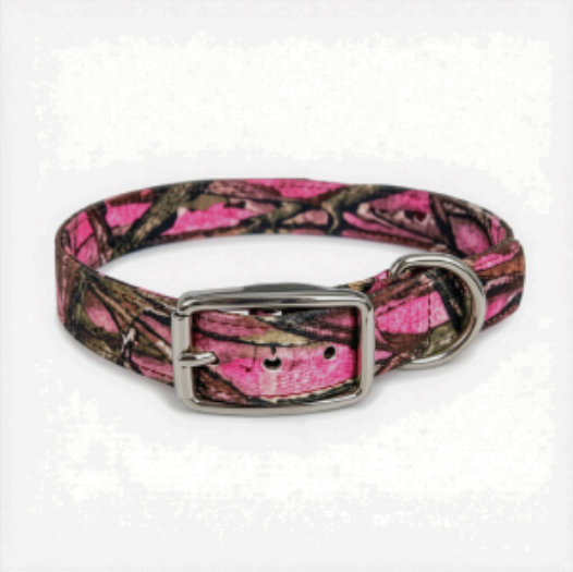 Pink Camo 16x3/4 D Ring Collar