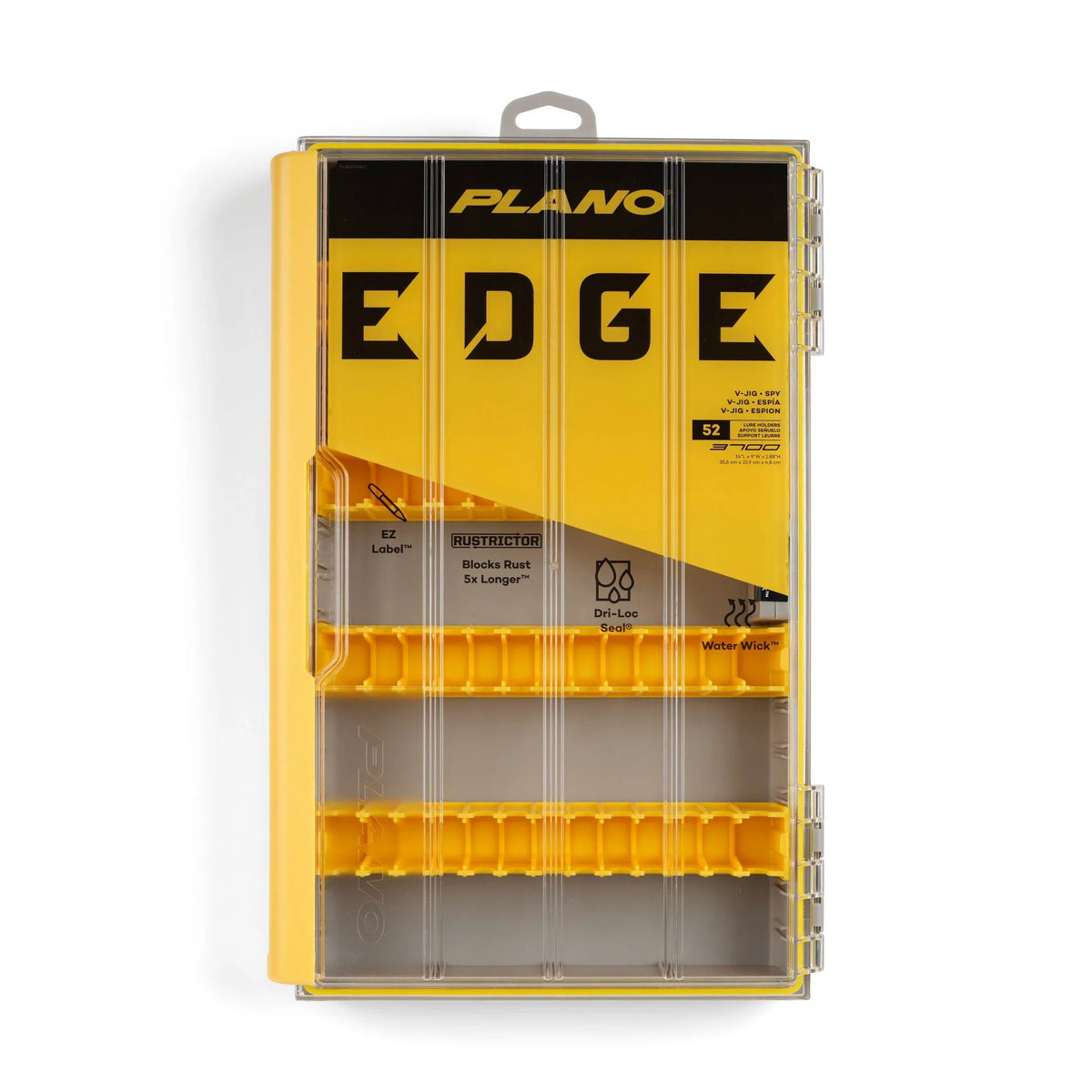 Plano PLASE601 EDGE V Jig Spy 3700 Std Holds Up To 52 Individual Baits