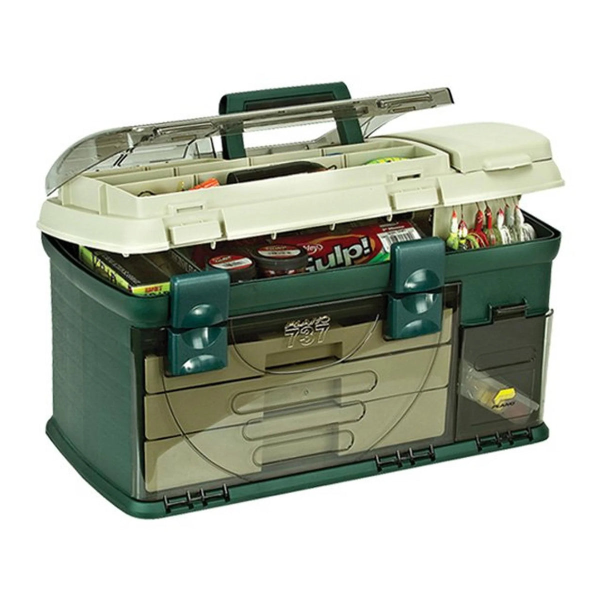 Plano Three-Drawer Tackle Box Green/Sandstone 3700