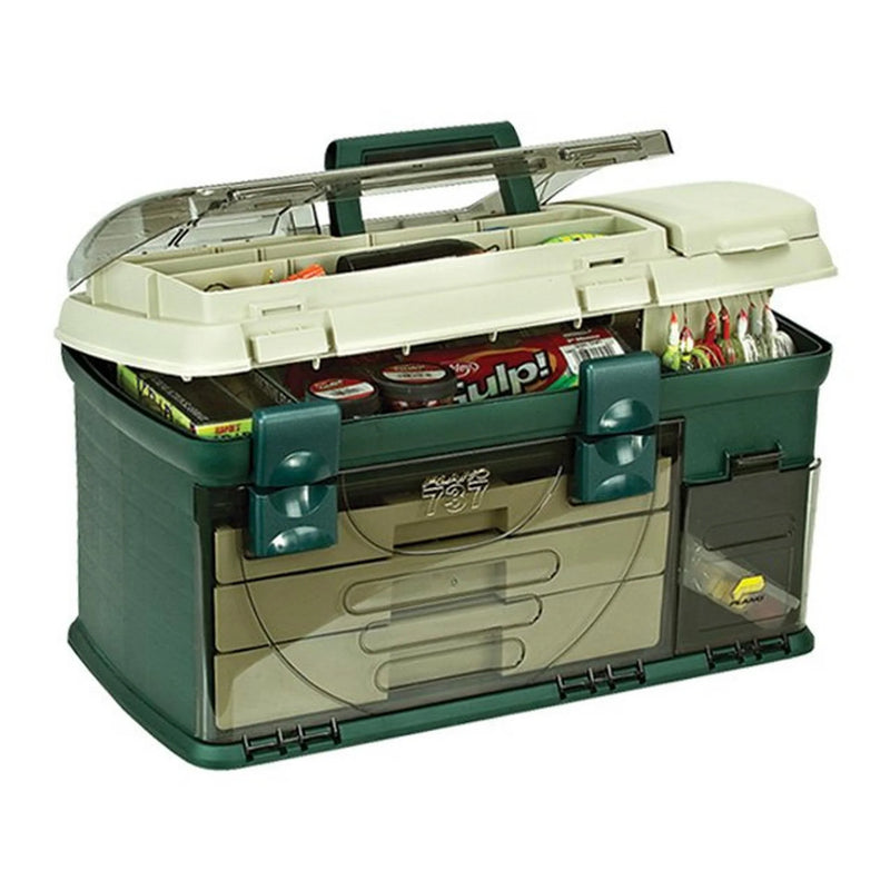 Plano Three-Drawer Tackle Box Green/Sandstone 3700