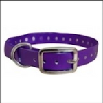 30X1 Inch D-Ring Collar / Dog Replacement/Nameplate Collar Purple