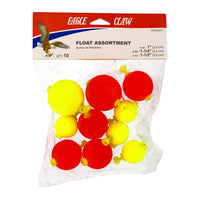Eagle Claw ROUND FOAM FLOAT ASSORTMENT 10PK