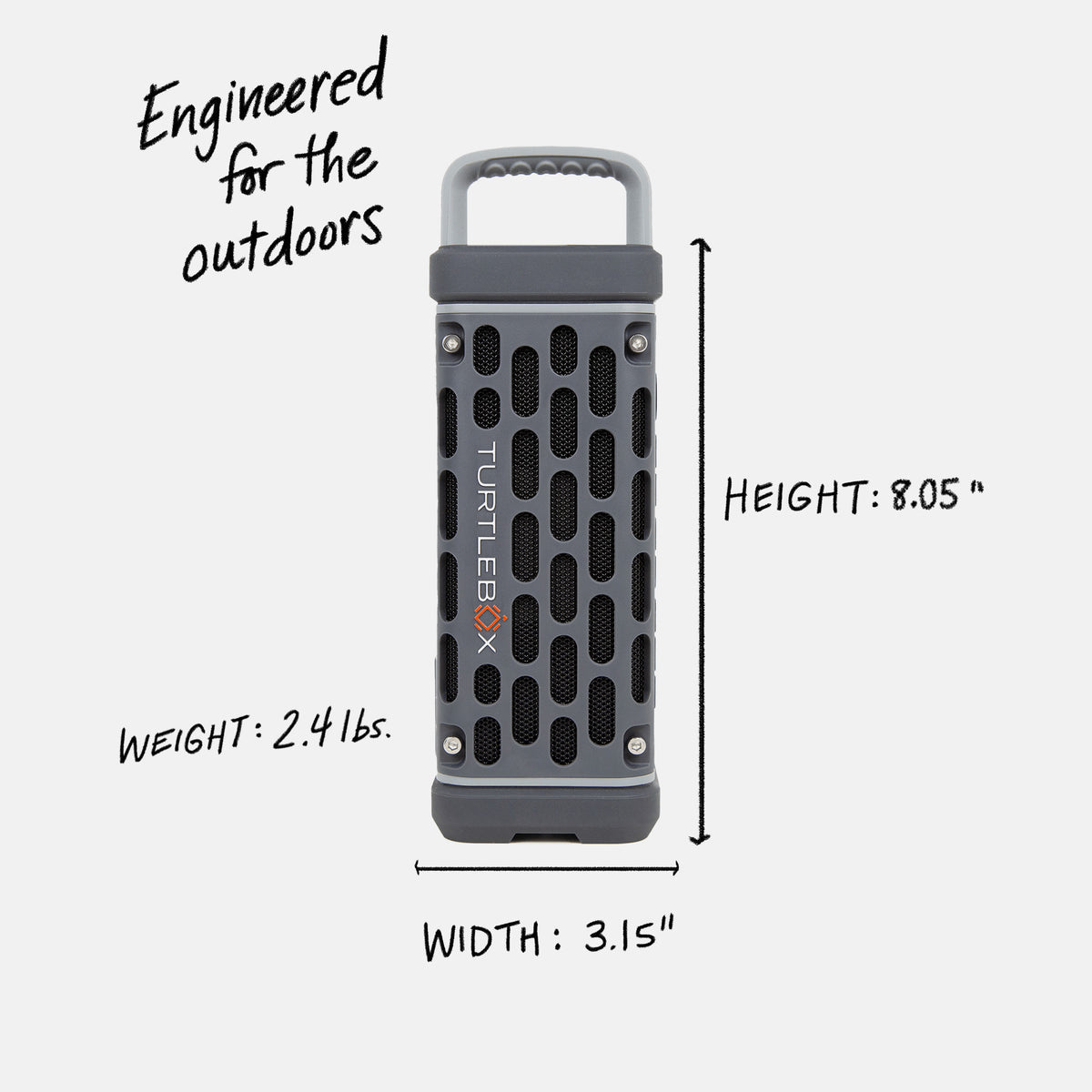 TurtleBox Ranger - Gray
