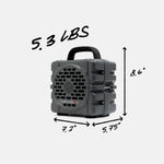 Turtlebox Cub speaker size and weight