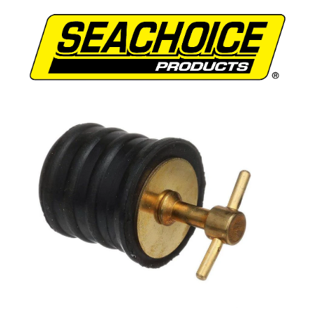 SEACHOICE DRAIN PLUG-1 TWIST-BRASS