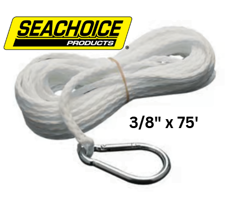 SEACHOICE ANCHOR LINE- 3/8IN X 75FT