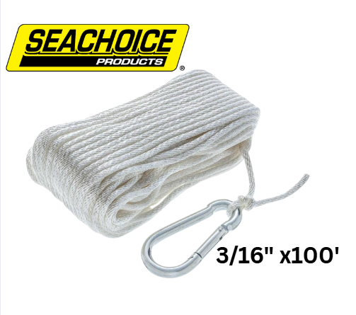 SEACHOICE SOLID BRAID NYLON ANCHOR LINE