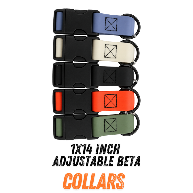 BioThane 1" x 14"-22" Adjustable Waterproof Collar — Hunting & Pet Dog